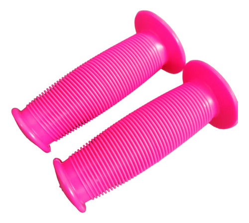 Imagen 2 de 3 de Puños Fucsias De Niña Para Bicicletas Rin 12 Y 16 Pack De 2