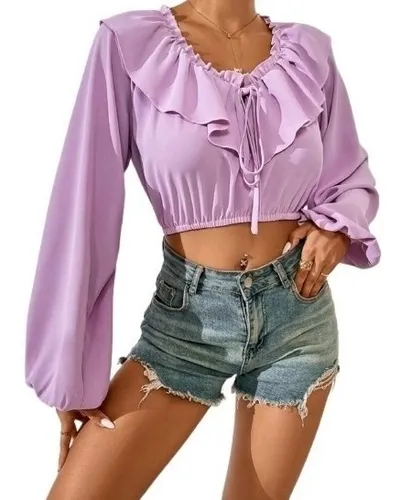 Blusas Arruchadas En La Cintura MercadoLibre