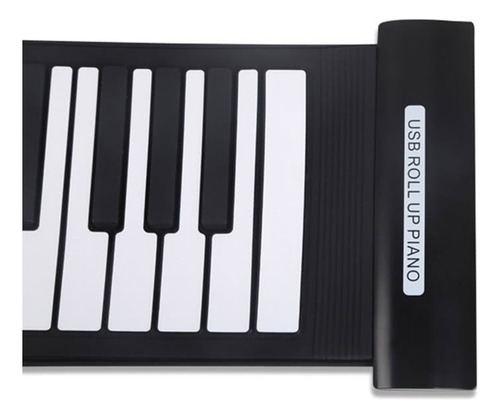 Teclado Electónico De 61 Teclas De Silicona Usb Plegable