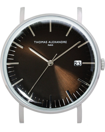 Reloj Hombre Thomas Alexandre Th005 Cuarzo Pulso Plateado En