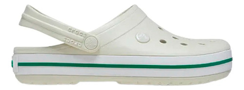 Zuecos Crocs Originales Crocband Tiza / Blanco / Verde