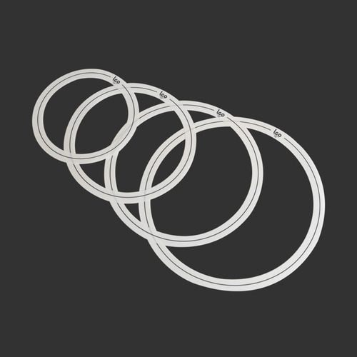 Paquete De 4 Anillos De Silenciamiento De Batería, Estilo A