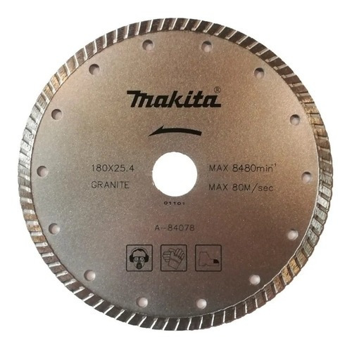Disco Turbo Profesional 180mm P/granito Makita A-84078
