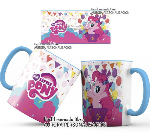 Mug  Taza Oreja Azul My Little Pony Caricatura  Regalo 004