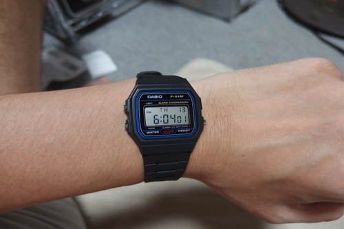 Reloj Casio F-91wm-1b Unisex Deportivo Garantía Originalidad
