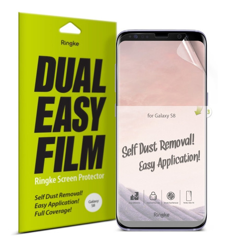 Film Protect Ringke Samsung S8 S8+ S9 S9+ Dual Easy Pack X2#