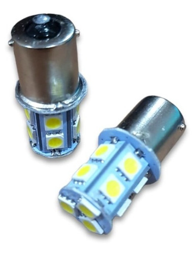 Luz Led Lampara 13 Puntas 1 Polo 12v Blanca X2