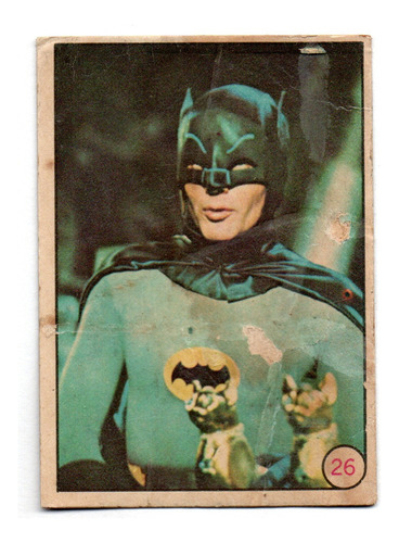 Figurita Tarjeton Batman Batrisas Nº 26 - Año 1967