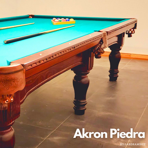 Mesa De Pool Akron Piedra Raulí Deluxe
