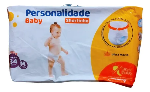 Fralda Personalidade Baby Shortinho