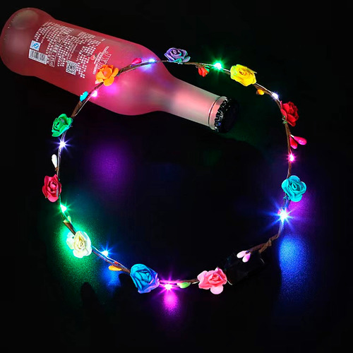 6 Corona De Flores Artificial Tiara Multicolor Fiesta Prince