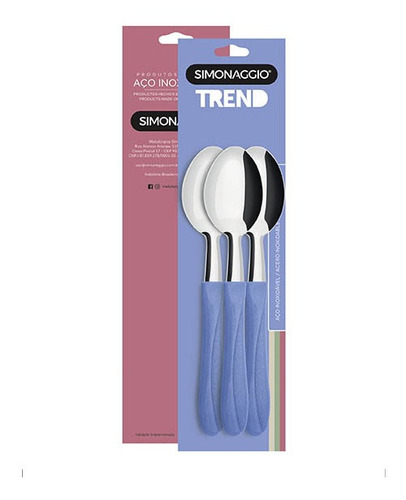  Set X3 Cucharitas Trend De Simonaggio - Varios Colores