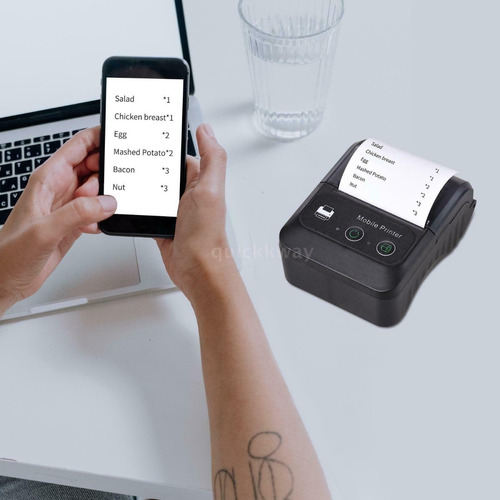 Imagen 4 de 7 de Impresora Térmica Bluetooth De 58 Mm Inalambrica +6rollos