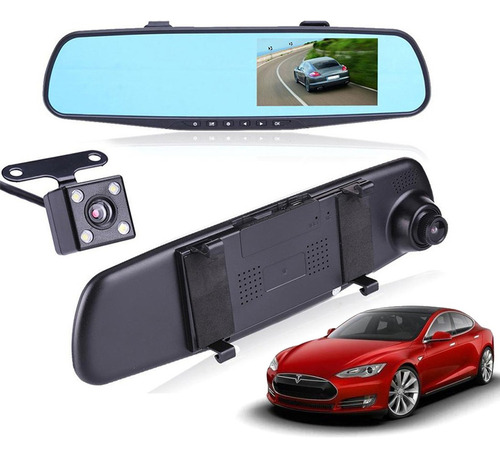 Aplicable A Cámaras De Espejo Retrovisor De Doble Cámara Hd
