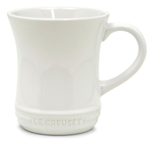 Le Creuset Taza De Té De Gres, 14 Onzas, Color Blanco