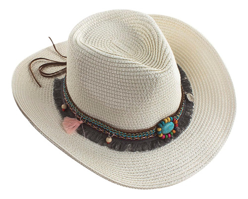 Sombrero De Vaquero De Paja Tejido Para Hombres Y Mujeres So