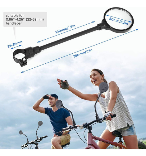 - Espejos De Bicicleta Espejo De Scooter Espejo Manillar
