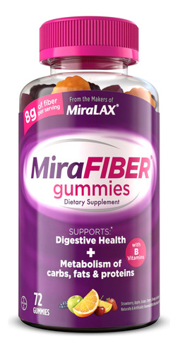 Miralax Nuevas Gomitas Mirafiber De 0.31 Onzas De Fibra Preb