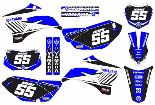 Adesivos Moto Cross Trilha Xtz 125 20mm Personalizada Lm248