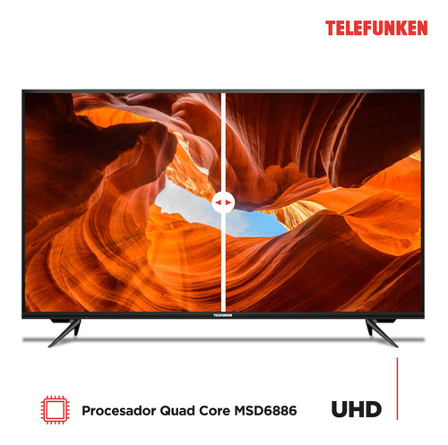 Imagen 4 de 5 de Smart Tv Telefunken 50 4k Tk5022 Sintonizador Digital 220v
