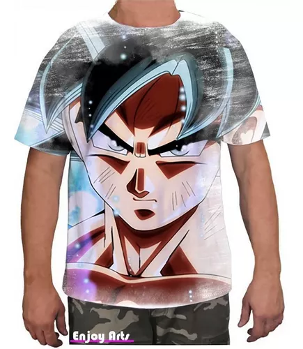 Camiseta Dragon Ball Super - Goku Black Face - Estampa Total