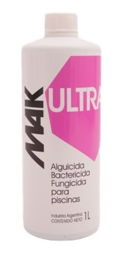 Mak Ultra Alguicida Bactericida Fungicida 1 Lt Para Piscinas