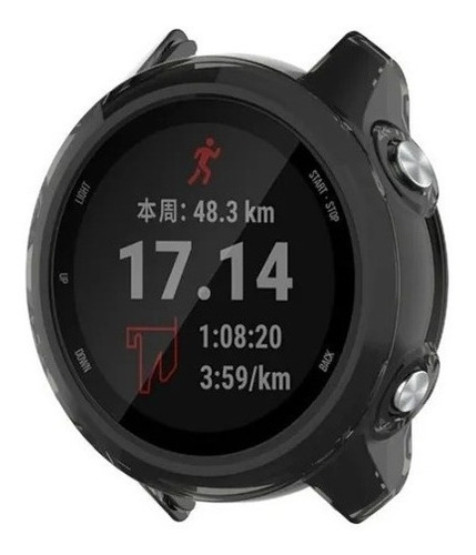 Imagem 2 de 6 de Case Capa Proteção Garmin Forerunner 645 + Película Vidro 9h