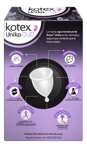 Copa Menstrual Kotex Unika Cup Grande