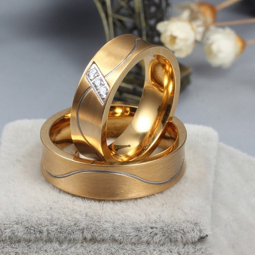 Anillo Elegante De Acero - Calidad Titanio Para Compromisos