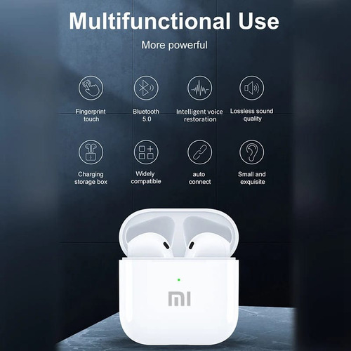 Fone De Ouvido Sem Fio Redmi Headset 5.0 Cabo Lightning /usb