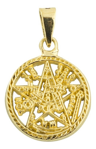 Dije De Oro 14 Kilates Tetragramaton Grande