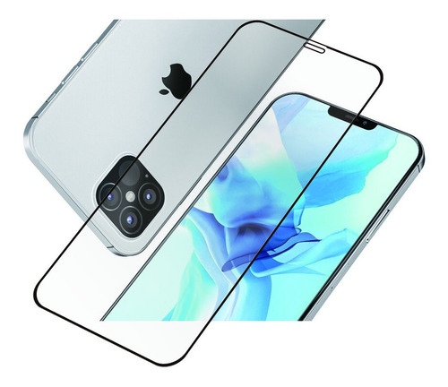 Imagen 6 de 8 de Vidrio Templado Curvo Full Glue Cover iPhone 12 Y 12 Pro