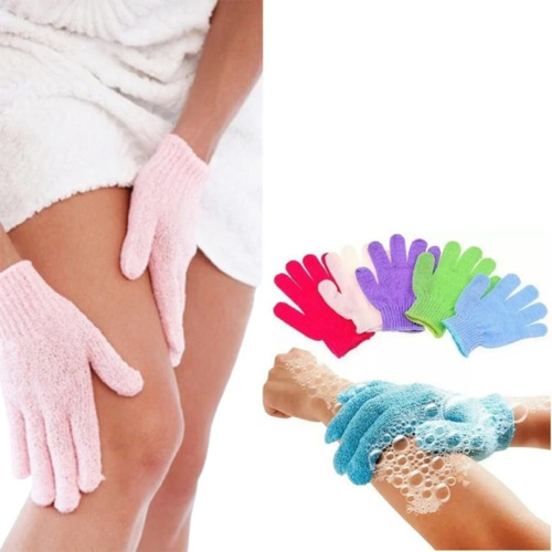 12 Guantes Exfoliantes De Ducha Spa Tratamientos Reductivos