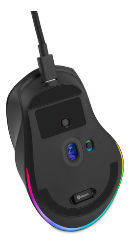 Mouse Gamer Getttech Ggm-rgbtr-01 Recargable Wifi Bt Usb C