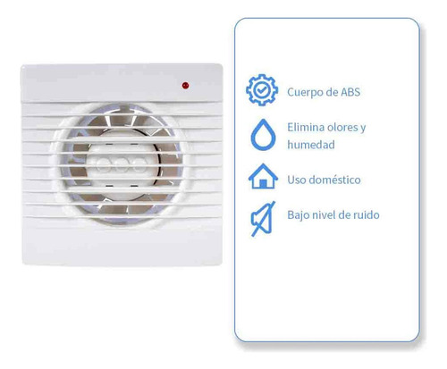 Extractor De Aire Para Interiores Iusa 4 Pulgadas 12 W