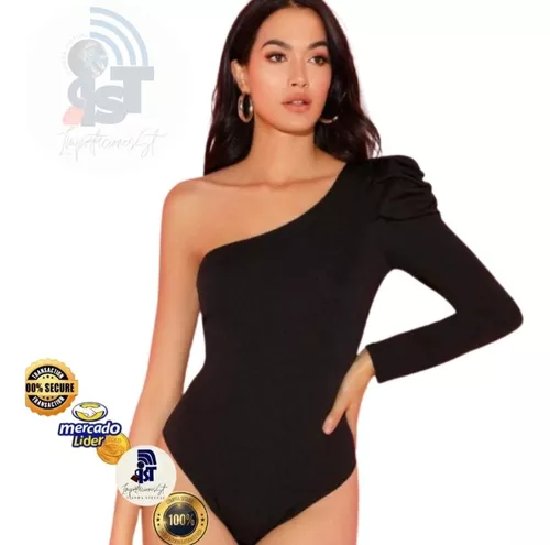 Body Mujer Una Manga Sexy Elegante Ropa Para Dama. Jb