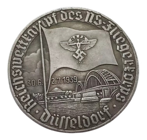 Moneda Militar Alemania Fliegerkorps Luftwaffe 50mm.