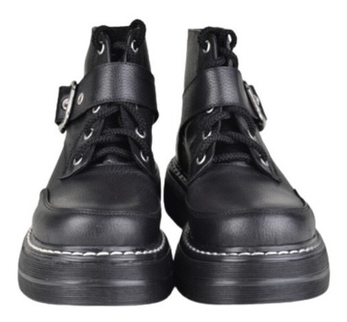 Imagen 4 de 5 de Borcegos Zapatillas De Mujer De Cuero Jona - Ferraro