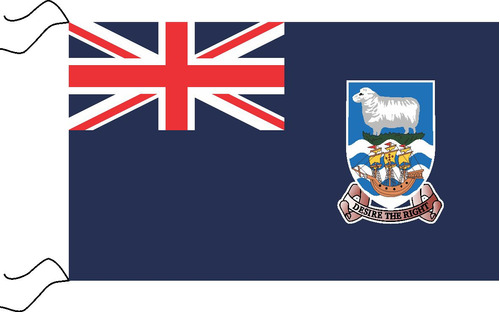 Bandera De Islas Malvinas Estampada De 150 X 90 Cm