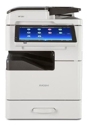 Imagen 1 de 3 de Impresora multifunción Ricoh MP 305SPF blanca y gris 220V