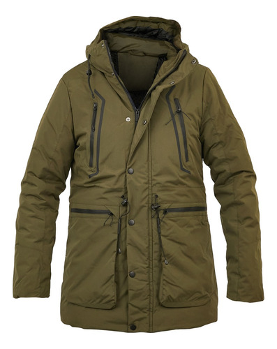 Campera Parka Hombre Impermeable Con Capucha Abrigo Briganti