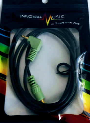 Imagen 2 de 2 de Cable Auxiliar Audio 3.5 Mm Estero 1,5 M Angulo 90°