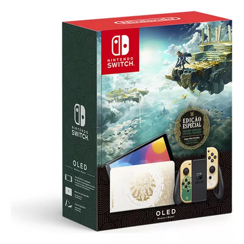 Console Nintendo Switch Oled - Edição Especial The Legend Of Zelda: Tears  Of The Kingdom