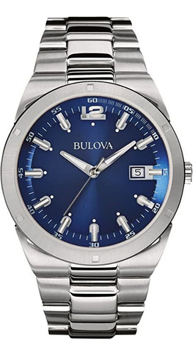 Bulova Reloj Clásico De Cuarzo Para Hombre, Acero