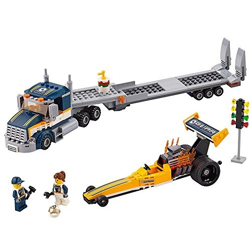 Lego City Great Vehicles Dragster Transporter 60151 Juguete 