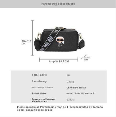 Bolso De Hombro De Cuero De Lujo De Moda Karl Lagrefeld 2025