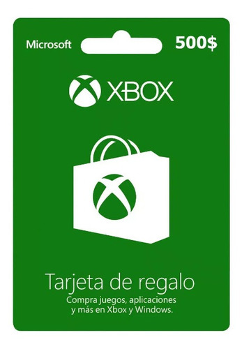 Tarjeta Gift Card Xbox Argentina $500