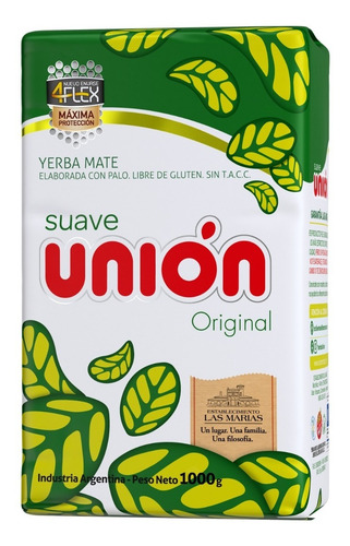 Yerba Mate Unión Con Palo 4flex 1kg