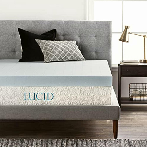 Lucid Sobrecolchón De Memory Foam Con Gel Ayuda A Prolongar