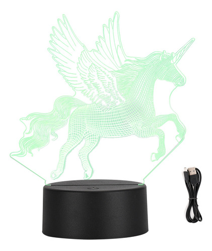 Escritorio Decorativo Táctil Led Usb Tipo Unicornio Nocturno